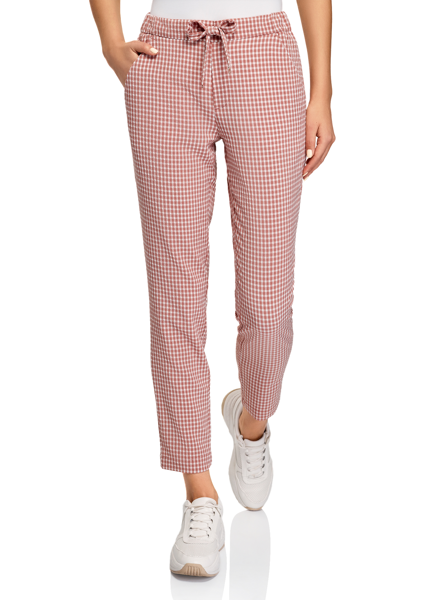 фото Брюки женские oodji 11703098-1 розовые 34 eu