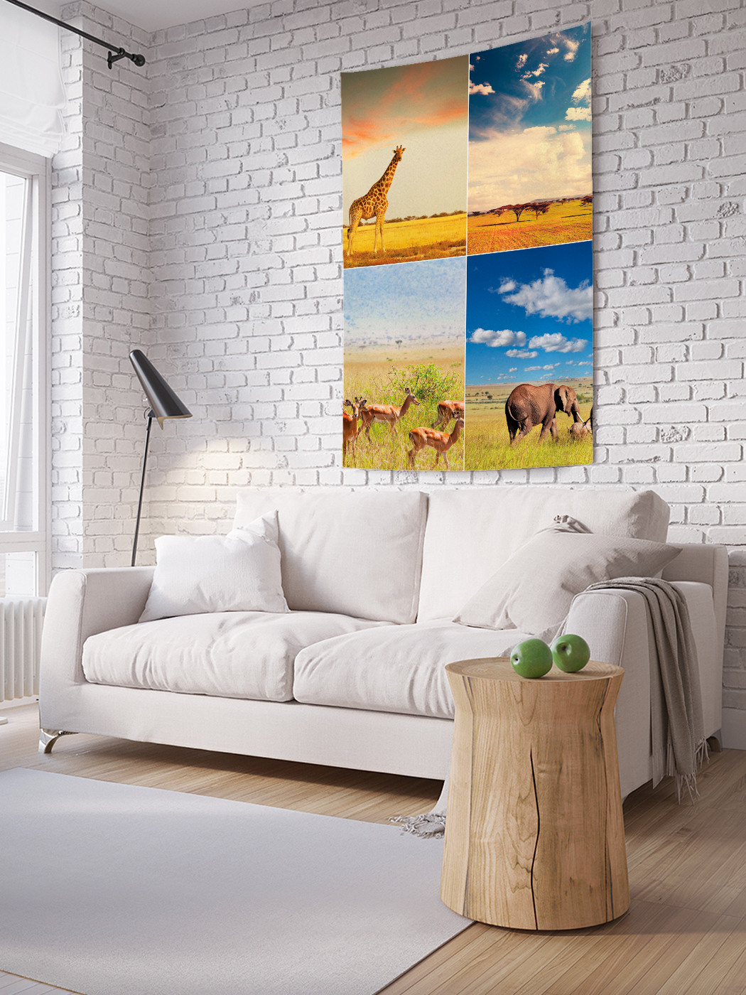 

Вертикальное фотопанно на стену JoyArty Жители саванны 150x200 см, Жители саванны