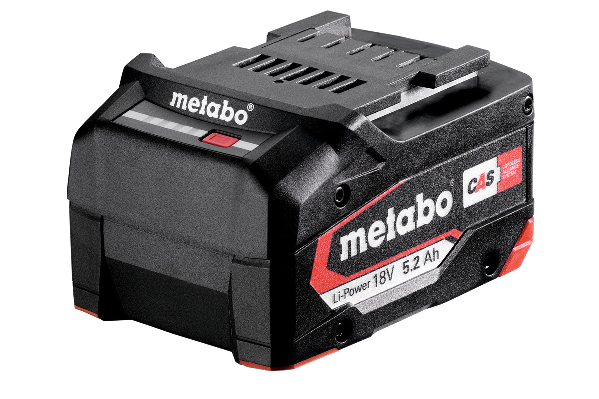 Аккумулятор Metabo 5.2Ah 18V Li-Power 625028000 аккумуляторный шуруповерт metabo