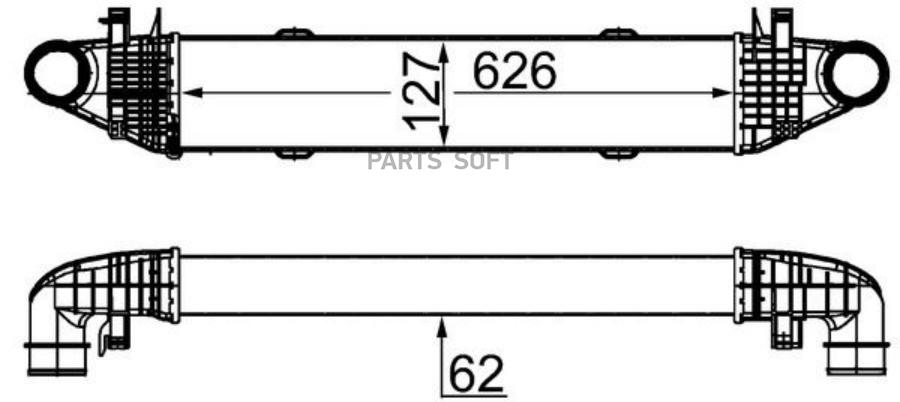 

Интеркулер MB C-CL. (W204)