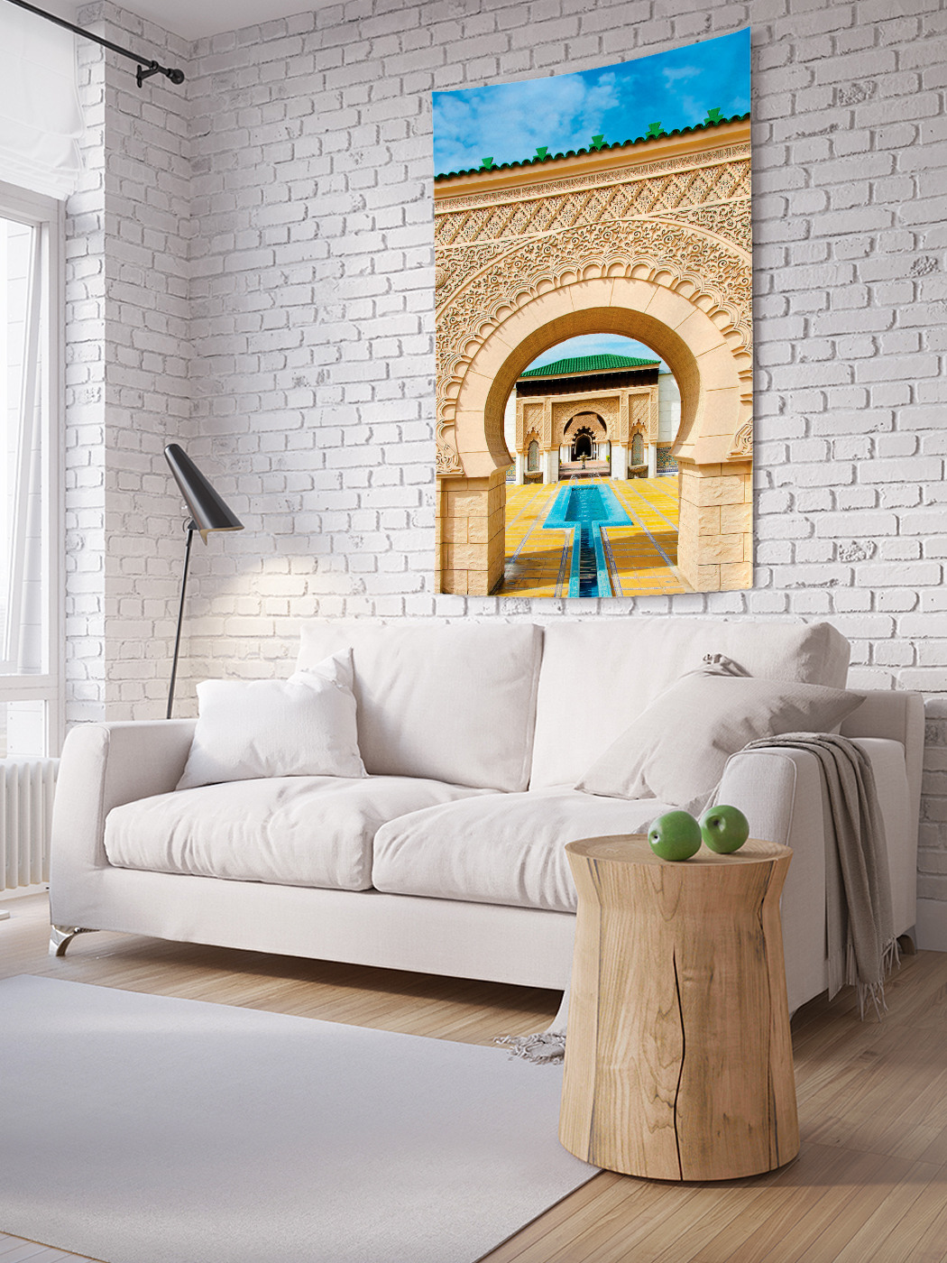 фото Вертикальное фотопанно на стену joyarty "марокканская арка", 150x200 см