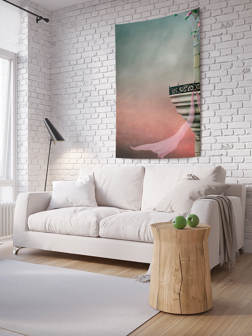

Вертикальное фотопанно на стену JoyArty Сказочный балкон 150x200 см, Сказочный балкон