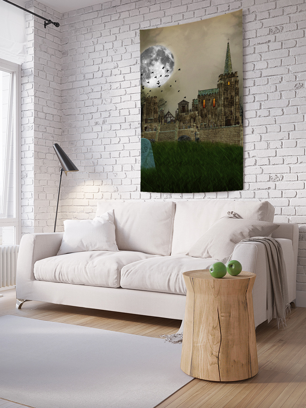 

Вертикальное фотопанно на стену JoyArty Полнолуние на Хеллоуин 150x200 см, Полнолуние на Хеллоуин