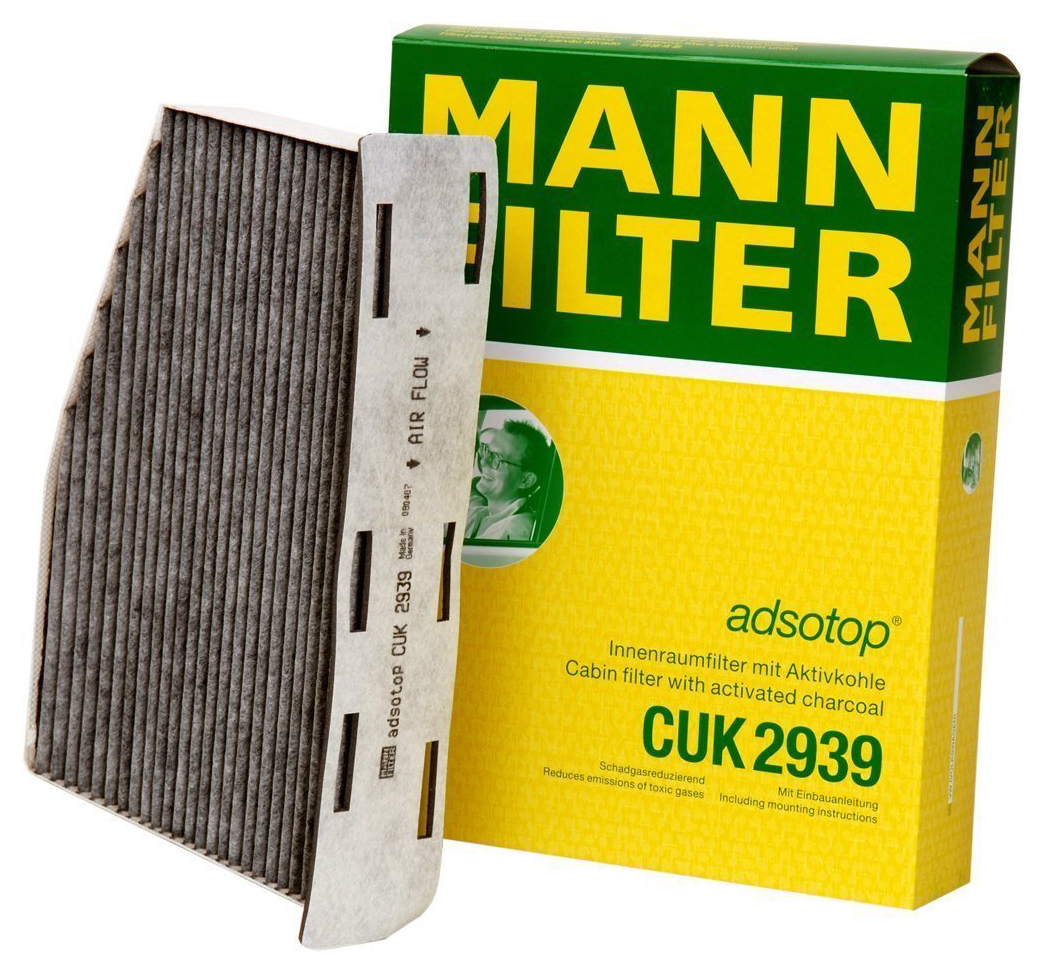 

Фильтр Салонный, Угольный Mann Mann-Filter Cuk 2939 MANN-FILTER арт. CUK 2939