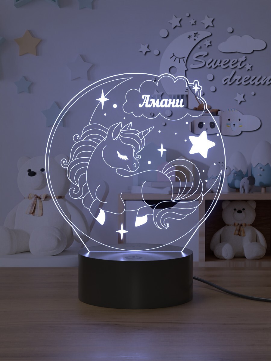 

Ночник Light Insidе детский Единорог Амани