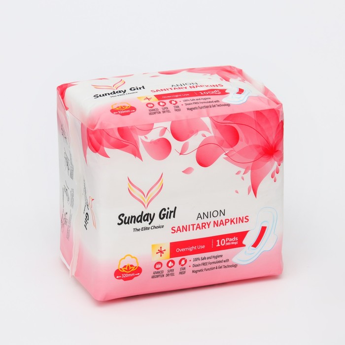 Прокладки гигиенические Sunday girl Женские 320 мм ночные, 10 шт kierin nyc sunday brunch 10