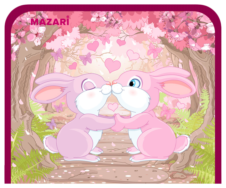 

Папка для тетрадей MAZARi Sweet Bunny M-16159 А5 пластиковая на молнии 230 х 180 х 25 мм, Разноцветный
