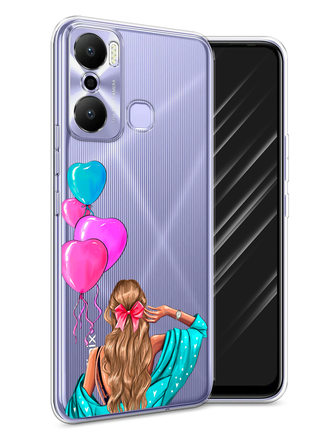 

Чехол Awog на Infinix Hot 20 Play "День Рождения", Голубой;розовый;бежевый, 3103550-7