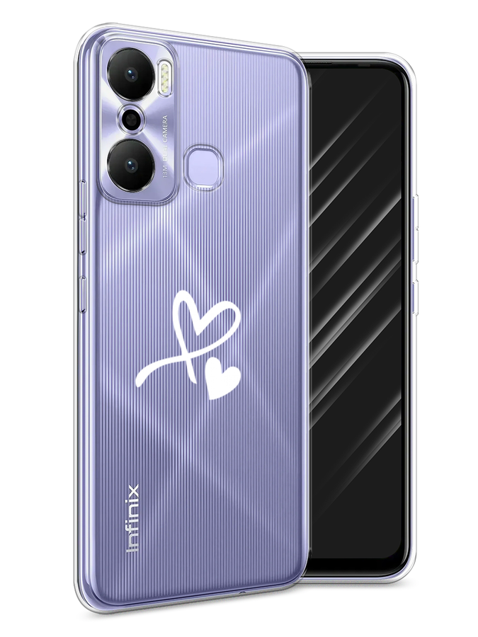 

Чехол Awog на Infinix Hot 20 Play "Сердечко минимализм", Белый, 3103550-6