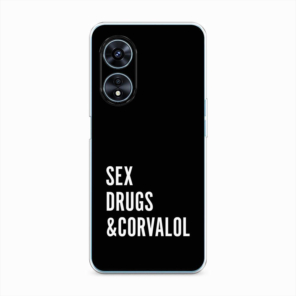 

Чехол на Oppo A97 "Corvalol", Черный;серый;белый, 2511050-6