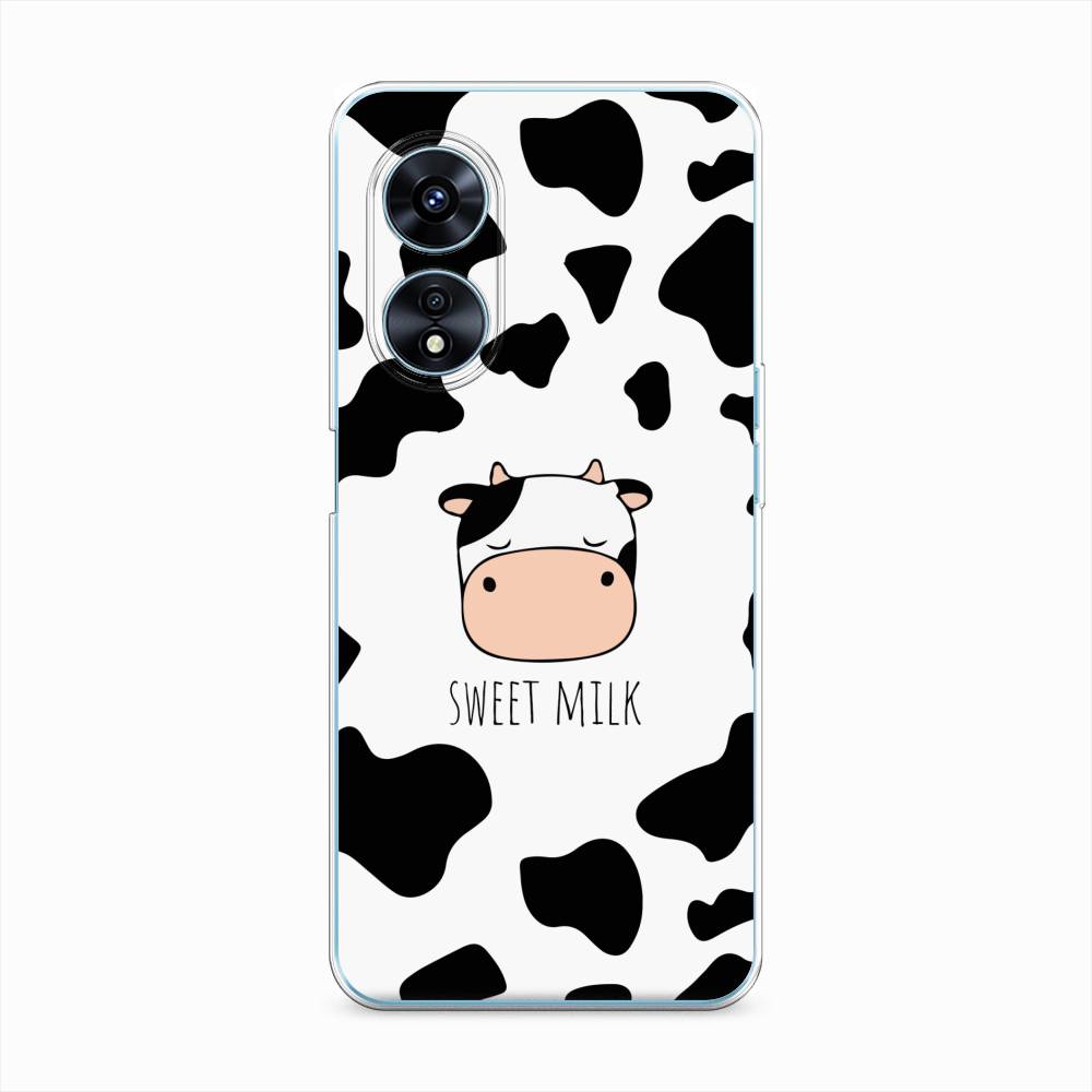 

Чехол на Oppo A97 "Sweet milk", Розовый;белый;черный, 2511050-1
