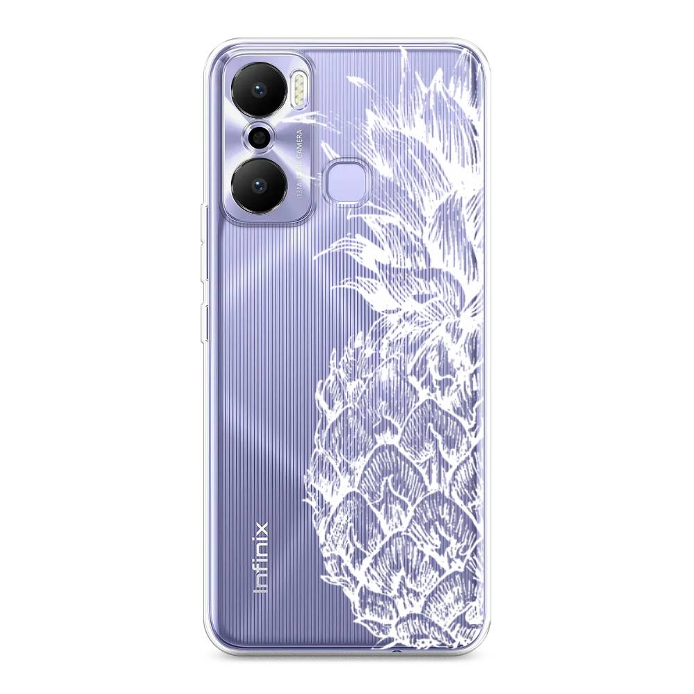 фото Чехол awog для infinix hot 20 play "ананас графика белая"
