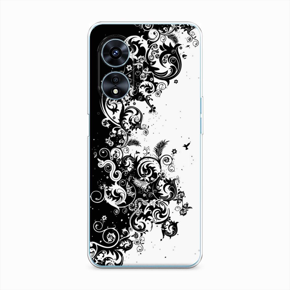 

Чехол на Oppo A97 "Черно белый узор", Белый;черный;серый, 2511050-3