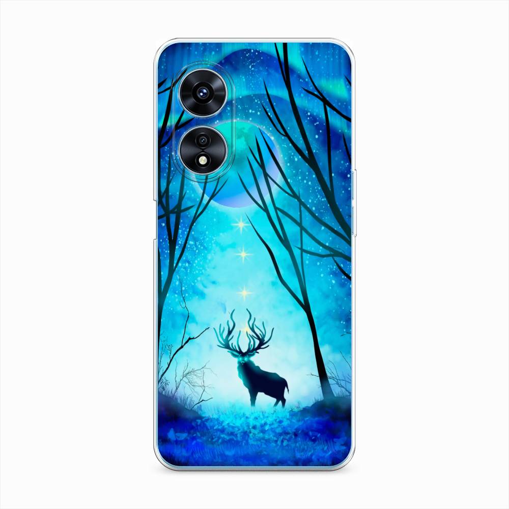

Чехол на Oppo A97 "Олень северное сияние", Синий;черный;голубой, 2511050-1