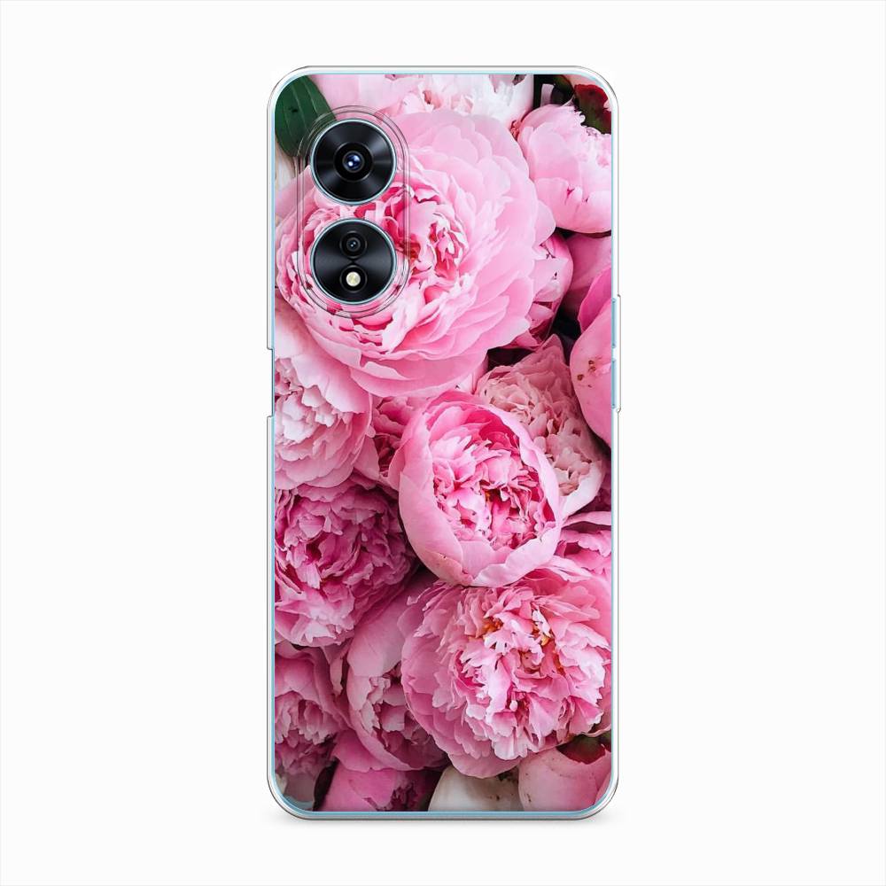

Чехол на Oppo A97 "Розовые пионы", Бежевый;розовый, 2511050-2