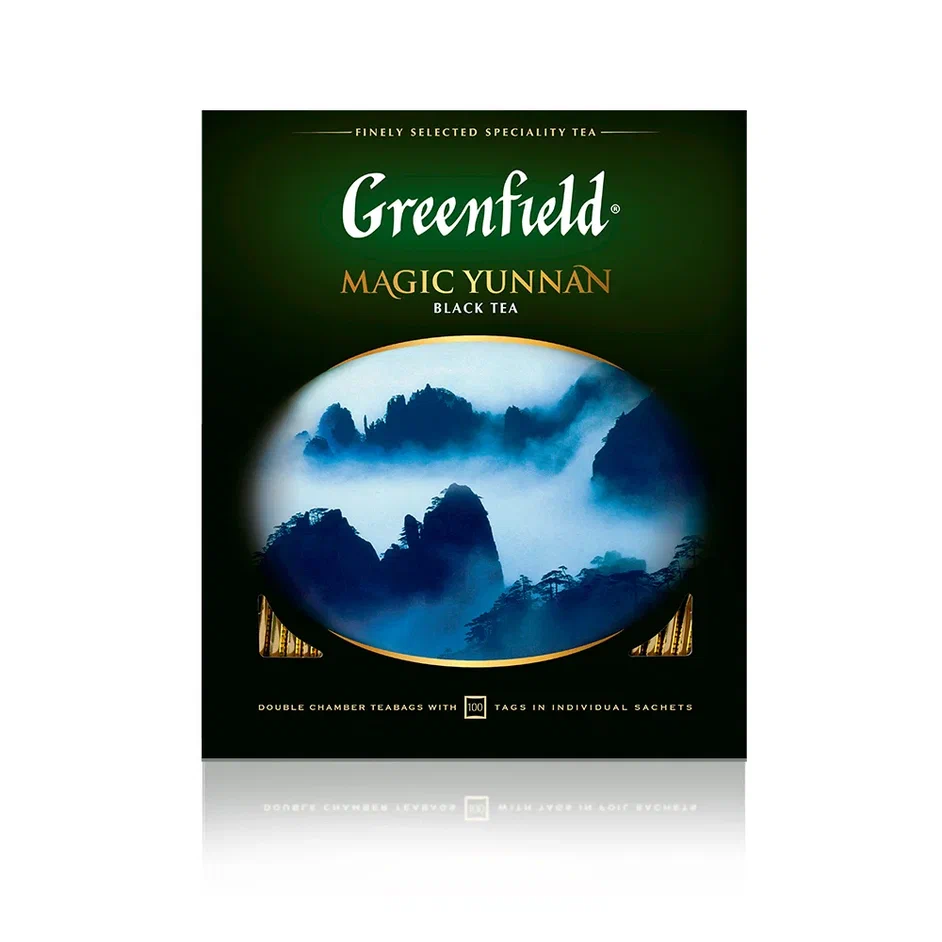 

Чай чёрный Greenfield Magic Yunnan, 100 пакетиков