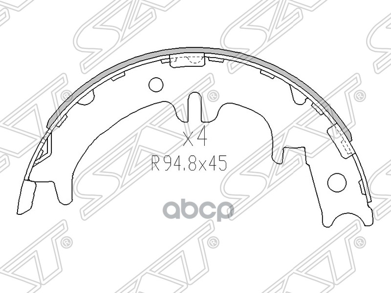 

Колодки Ручного Тормоза Toyota Harrier,Kluger,Noah,Voxy 03- Sat арт. ST4654050010