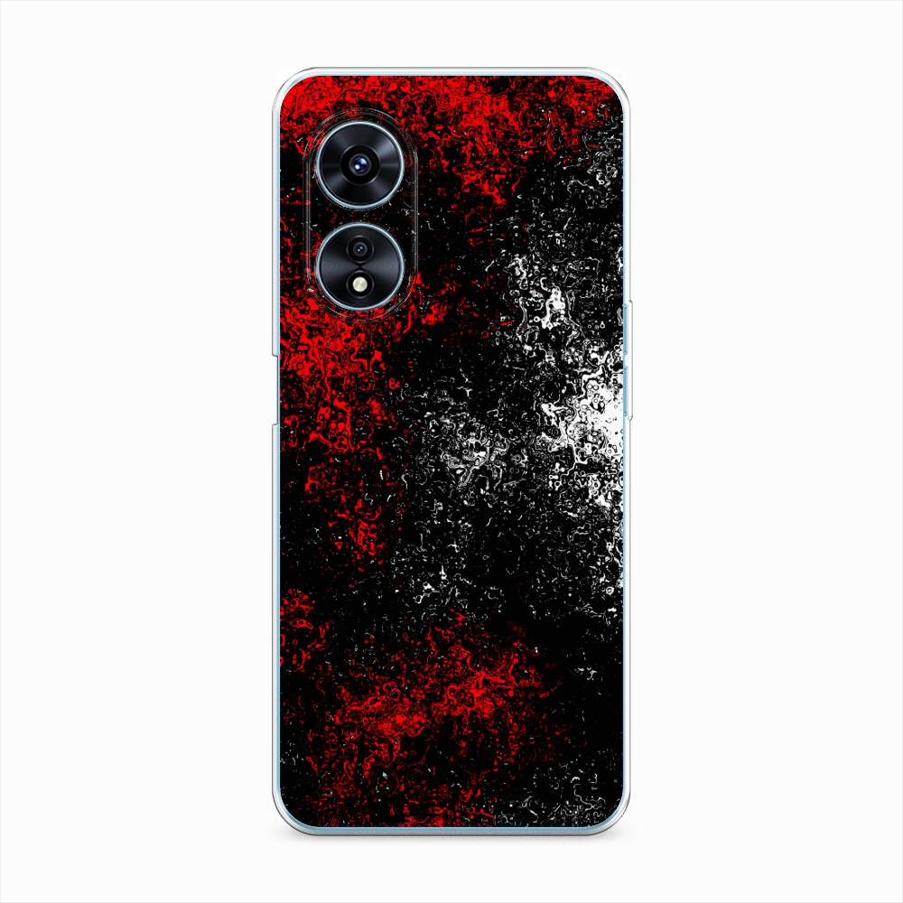 

Чехол на Oppo A97 "Монотипия", Красный;черный;белый, 2511050-3