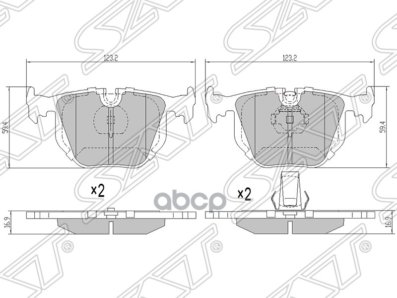 

Колодки Тормозные Зад Bmw X5 53 Sat арт. ST34216761248