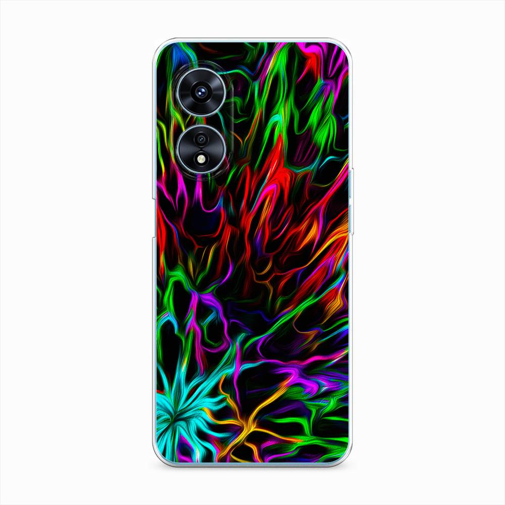 

Чехол на Oppo A97 "Разноцветные разводы", Голубой;зеленый;оранжевый, 2511050-3