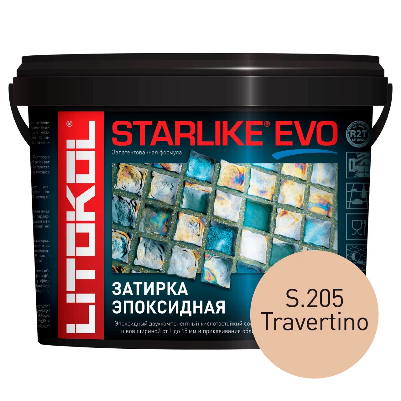 фото Затирка litokol starlike evo s.205 travertino, 5 кг