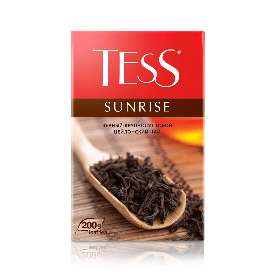 фото Чай чёрный tess sunrise, листовой, 200 г