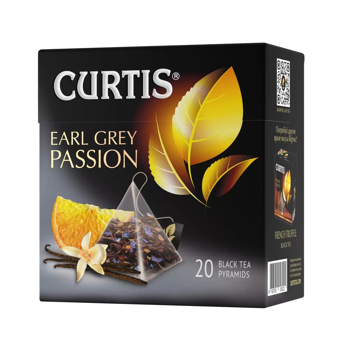 

Чай Curtis Earl Grey Passion чёрный с добавками 20 пирамидок