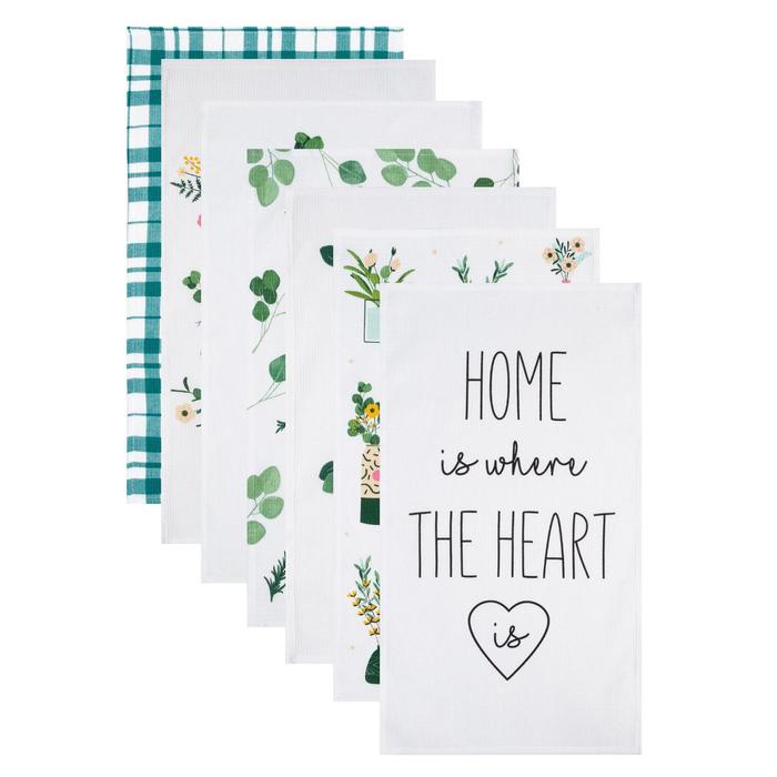 

Набор кухонных полотенец Доляна Garden life 35х60см-7шт, 100% хл, Eucalyptus