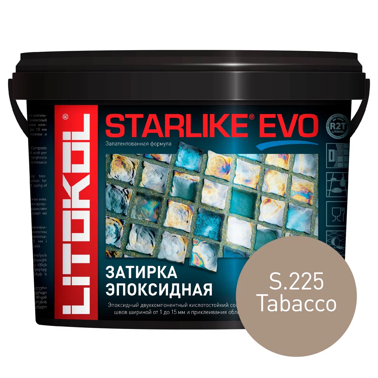 фото Затирка litokol starlike evo s.225 tabacco, 5 кг