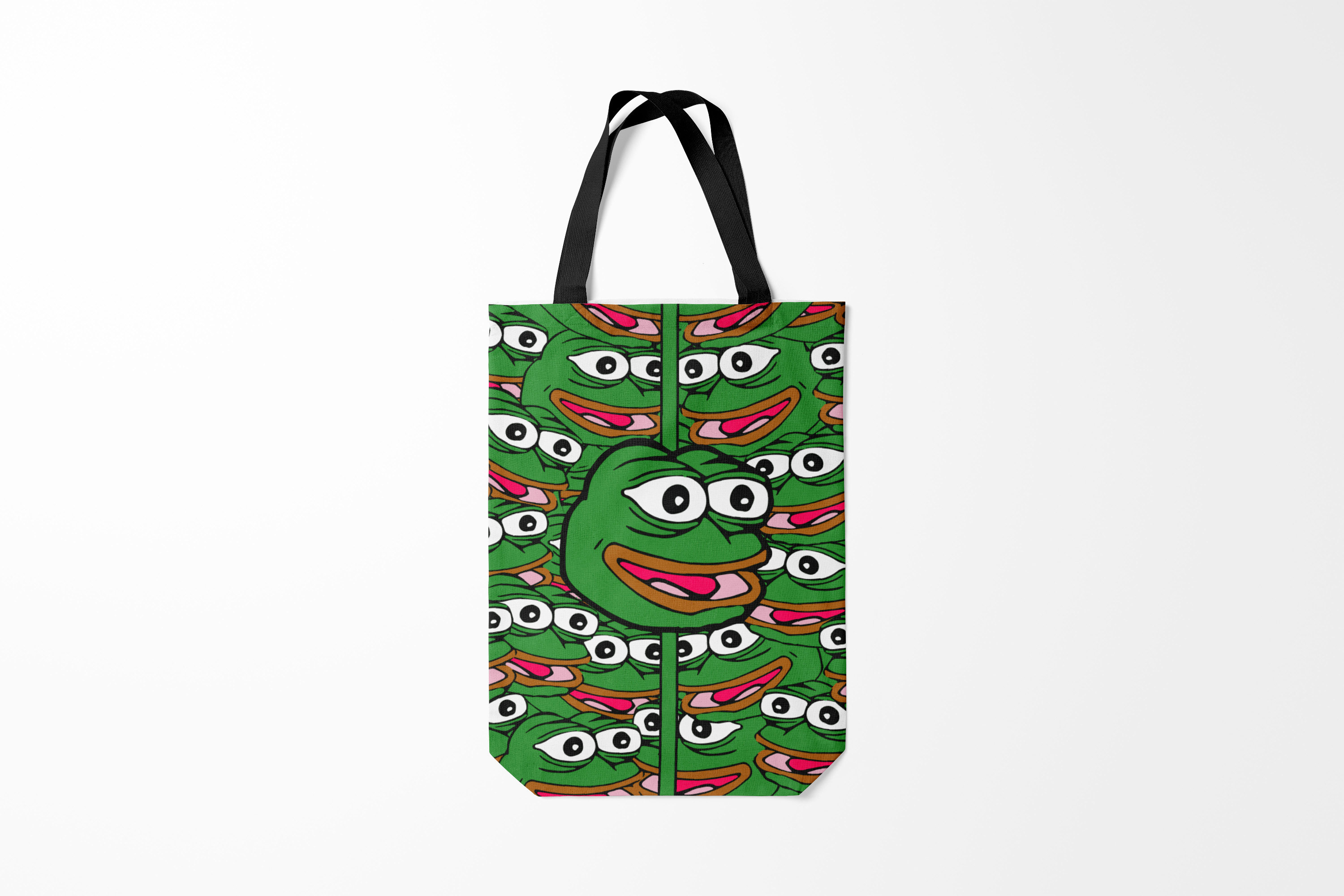 

Сумка шoппер унисекс Burnettie Good Sad frog, зеленый, Good Sad frog