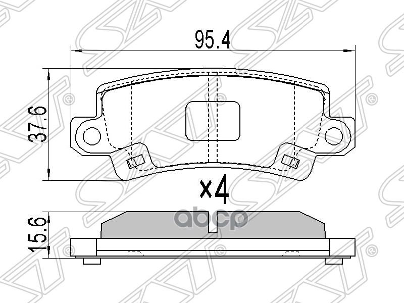 

Колодки Тормозные Зад Toyota Corolla Euro 02-06 Sat арт. ST0446602160