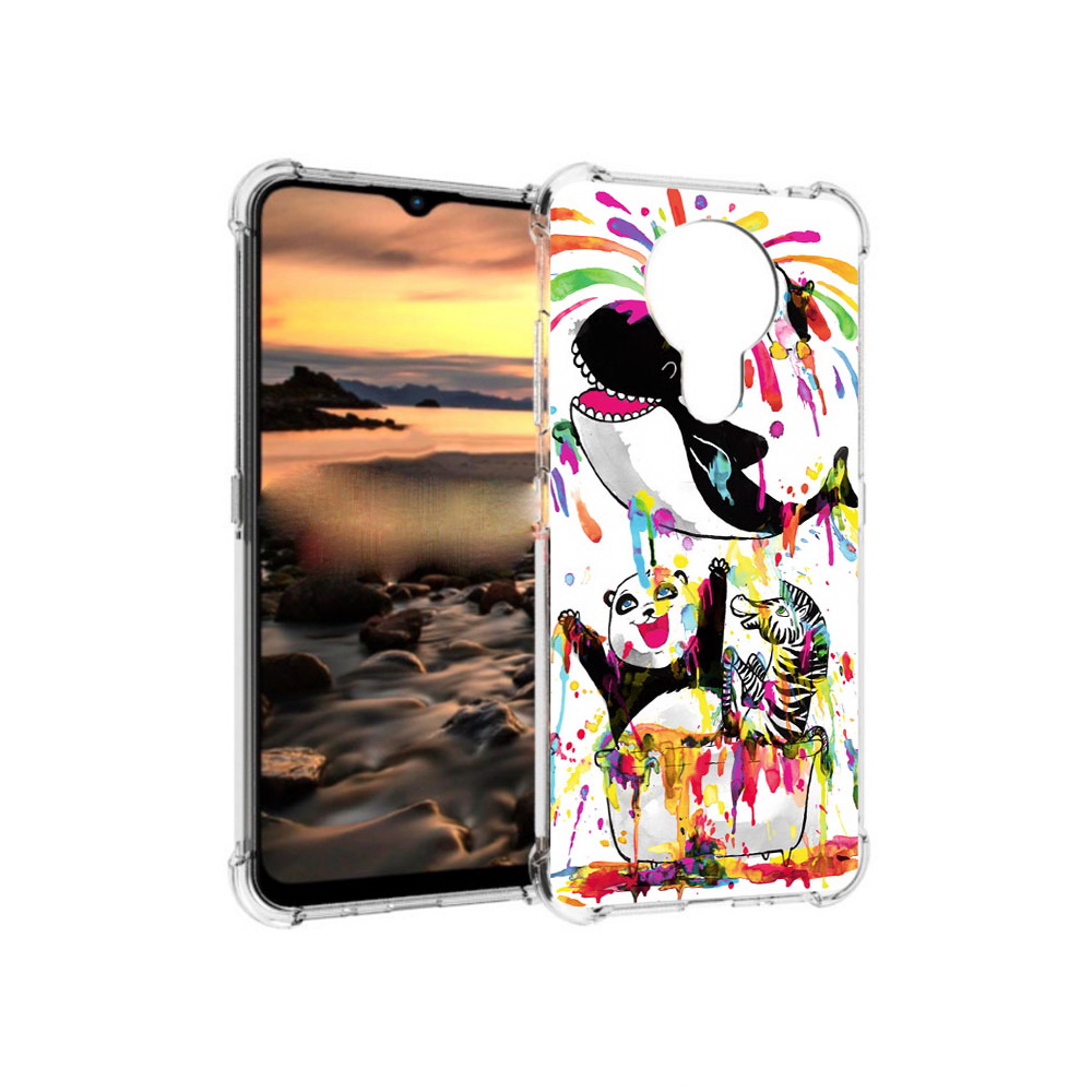 

Чехол MyPads Tocco для Nokia 1.4 Хиппи кит (PT159954.115.191), Прозрачный, Tocco