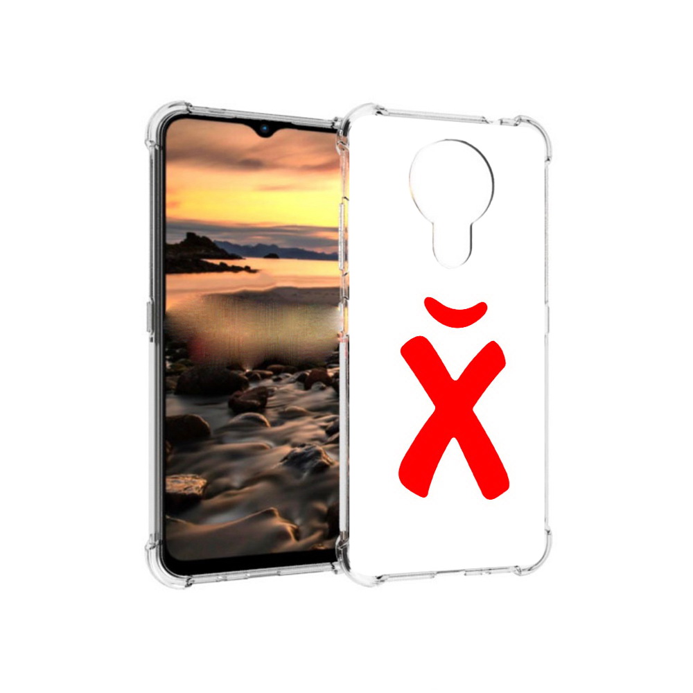 

Чехол MyPads Tocco для Nokia 1.4 абстракция буква х (PT159954.115.209), Прозрачный, Tocco