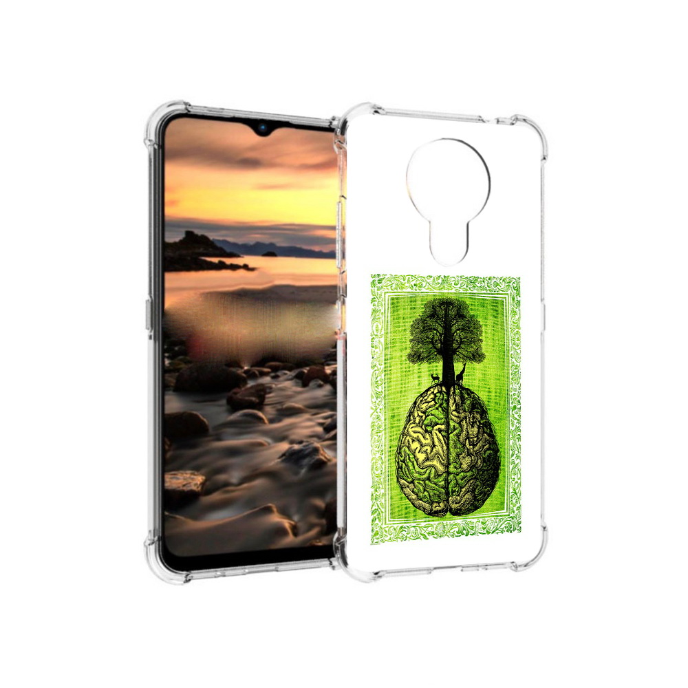

Чехол MyPads Tocco для Nokia 1.4 абстракция здоровый мозг (PT159954.115.211), Прозрачный, Tocco