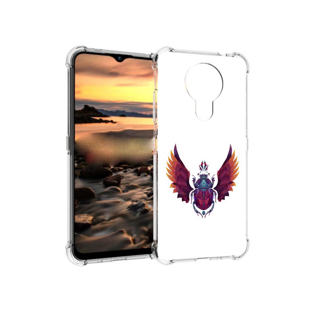 

Чехол MyPads Tocco для Nokia 1.4 алмазный скоробей (PT159954.115.219), Прозрачный, Tocco