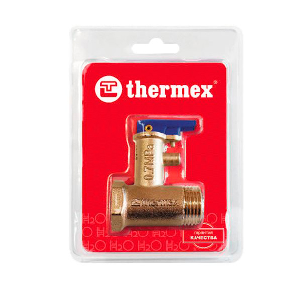 фото Клапан предохранительный thermex 1/2", 6 бар, с ручкой (блистер) nobrand