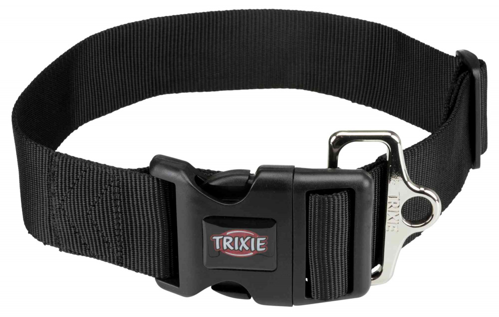 Ошейник для собак повседневный TRIXIE , обхват шеи 55-80 см, нейлон, черный