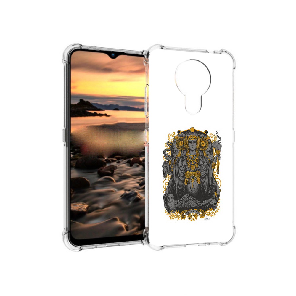 

Чехол MyPads Tocco для Nokia 1.4 божество с золотыми элементами (PT159954.115.241), Прозрачный, Tocco