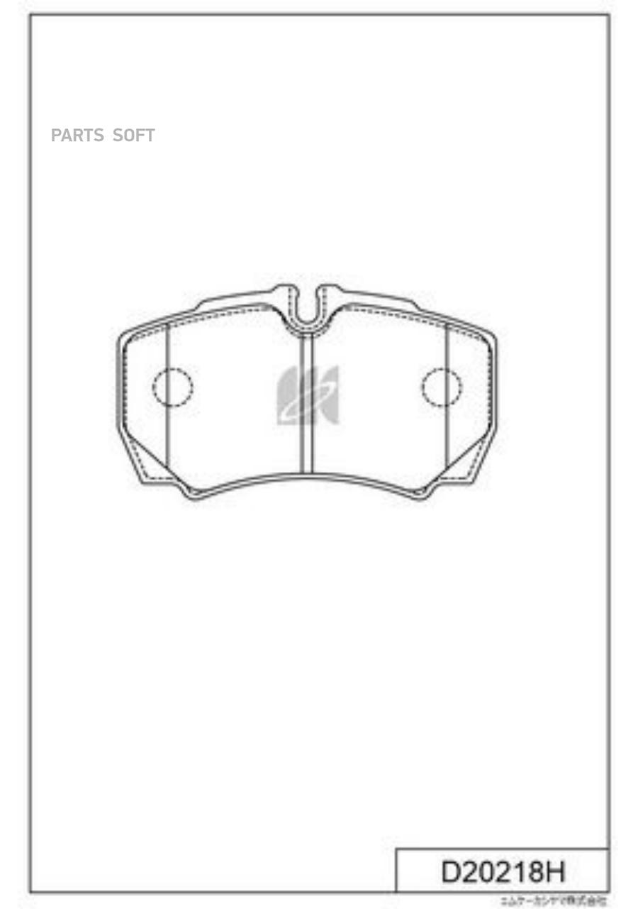

Тормозные колодки Kashiyama задние D20218H