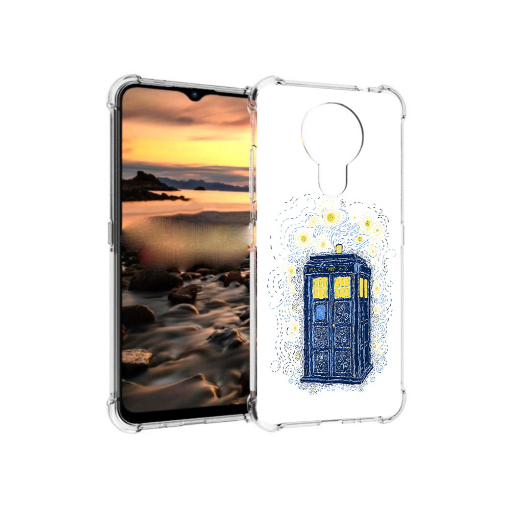 

Чехол MyPads Tocco для Nokia 1.4 будка рисунок (PT159954.115.249), Прозрачный, Tocco