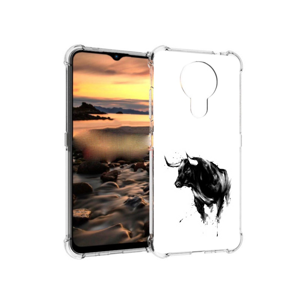 

Чехол MyPads Tocco для Nokia 1.4 бык (PT159954.115.254), Прозрачный, Tocco