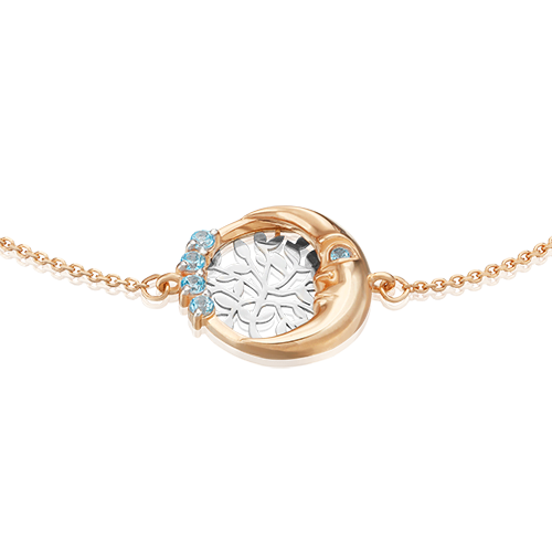 

Браслет из золота р. 17 PLATINA jewelry 05-0651-00-201-1111-75, топаз, 05-0651-00-201-1111-75