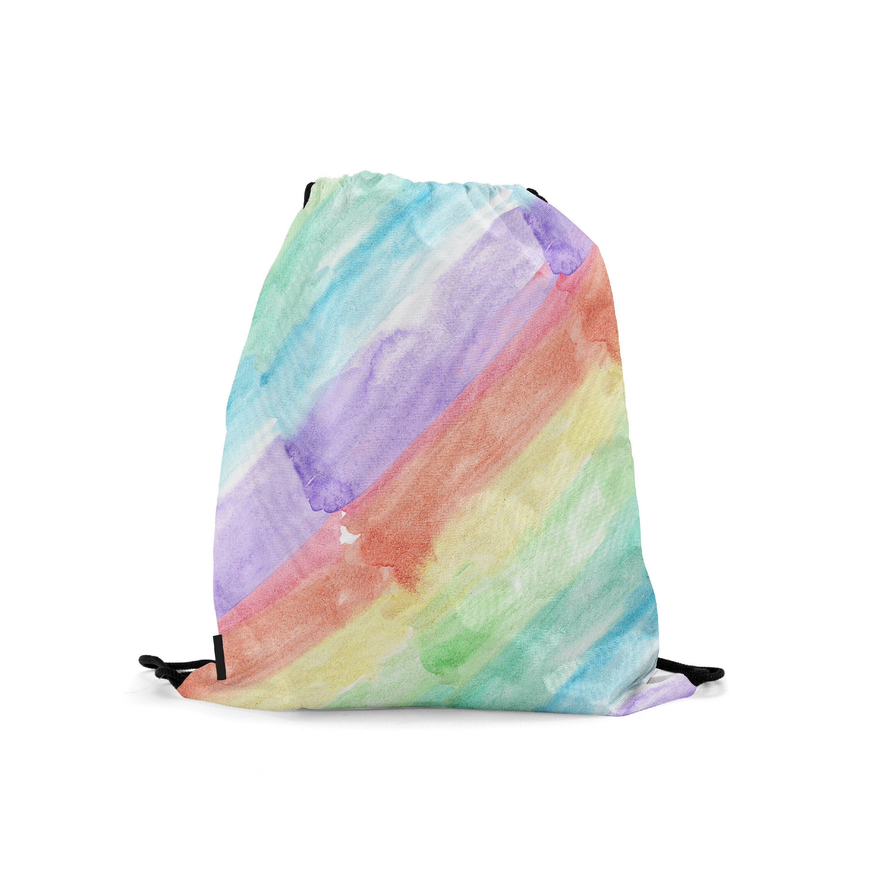 

Мешок-рюкзак для сменной обуви Burnettie RainbowWatercolorSeamlessPattern8, Разноцветный