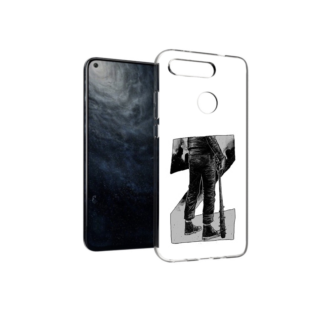 

Чехол MyPads Tocco для Huawei Honor 20 воин черно белый, Tocco