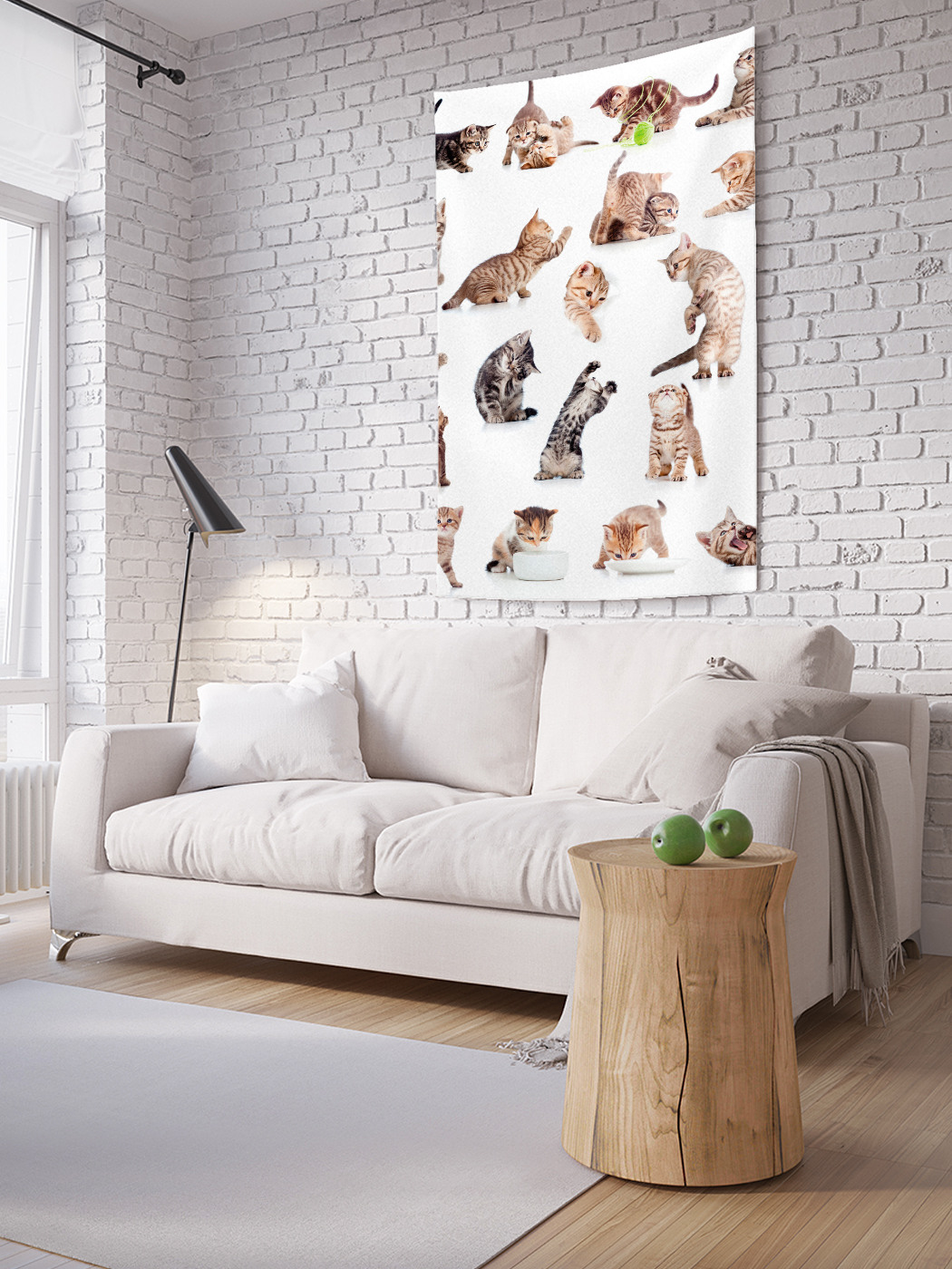 

Вертикальное фотопанно на стену JoyArty Кошачьи игры 150x200 см, Кошачьи игры