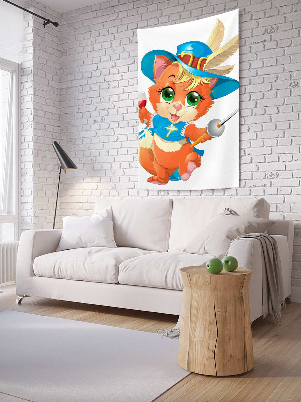 

Вертикальное фотопанно на стену JoyArty Кот мушкетер 150x200 см, Кот мушкетер