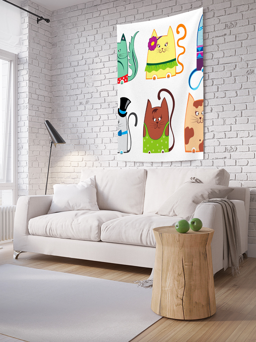 

Вертикальное фотопанно на стену JoyArty Креативные коты 150x200 см, Креативные коты