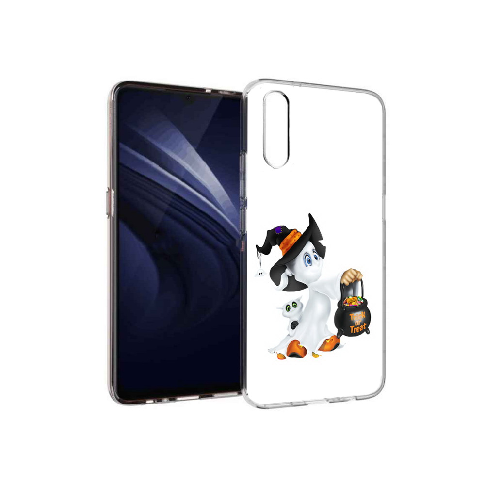 

Чехол MyPads Tocco для Vivo V17 Neo Маленький призрак (PT226959.388.113), Прозрачный, Tocco