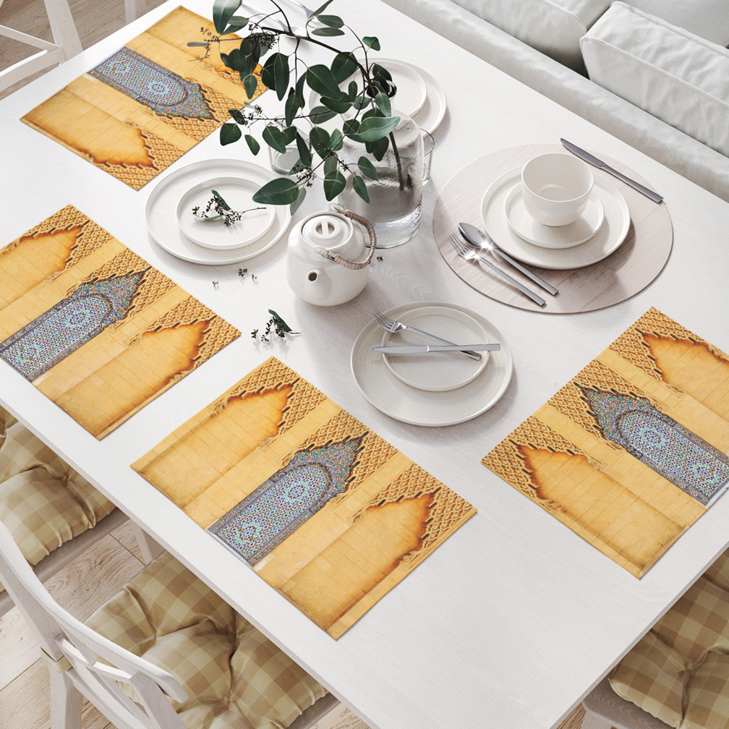 

Комплект салфеток JoyArty "Марокканский фонтан" (32х46 см, 4 шт.), Бежевый, Марокканский фонтан