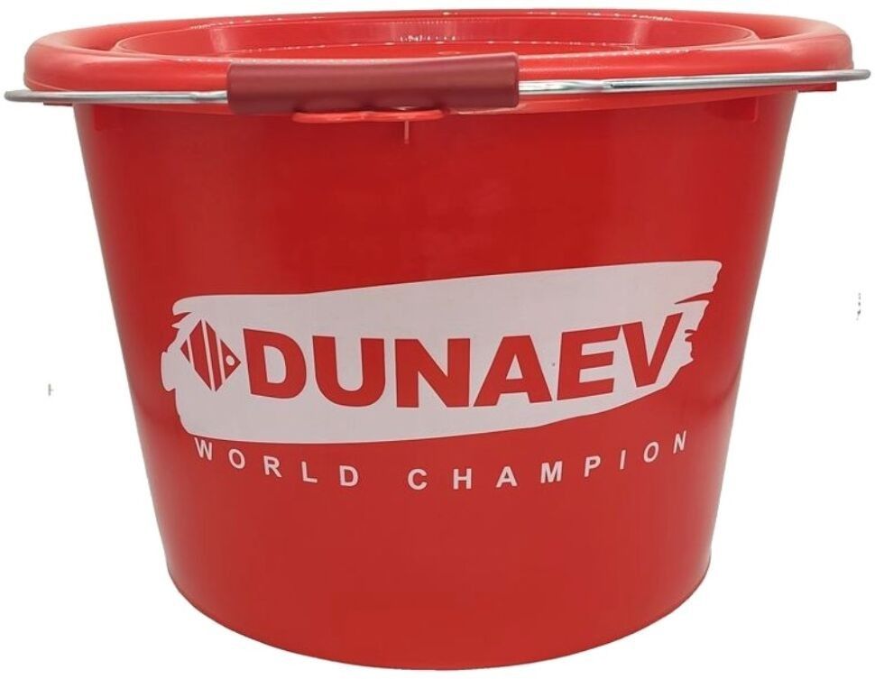 

Ведро Dunaev красное 18л с крышкой